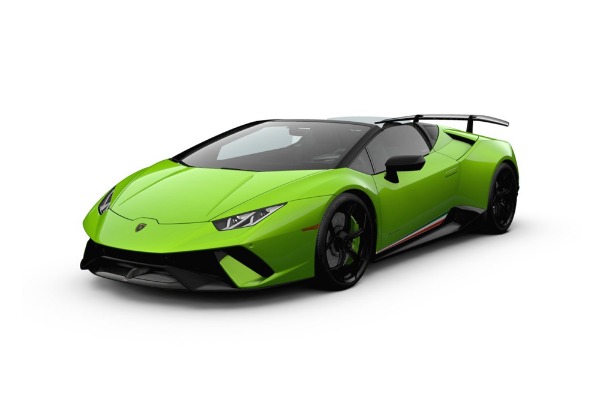 View Lamborghini Huracan Performante Spyder Matte Black PNG