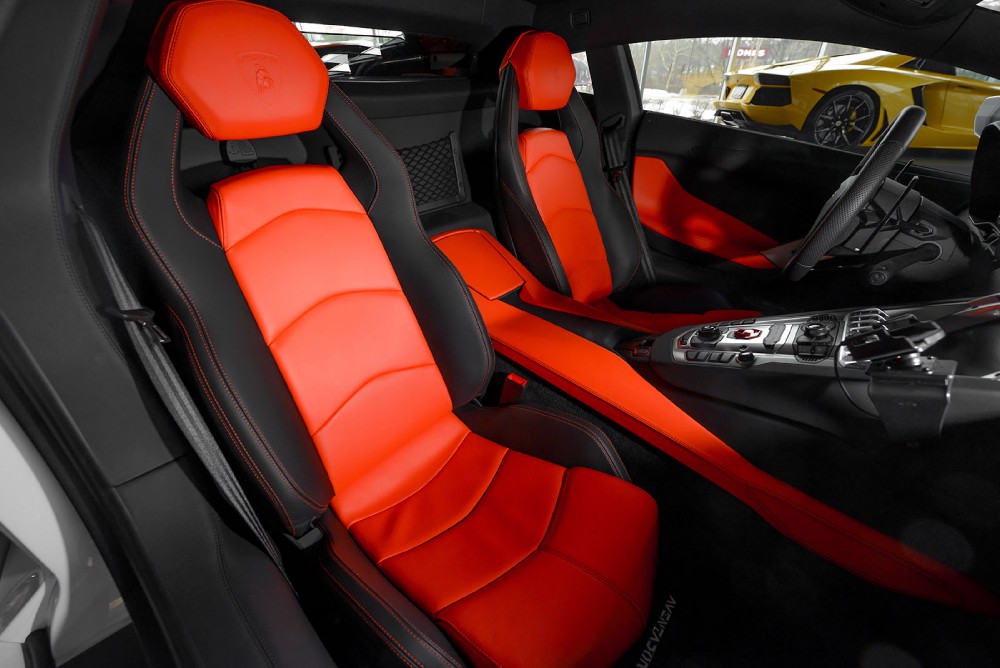 Lamborghini Aventador Red Interior