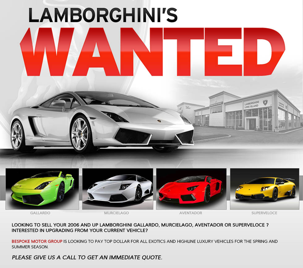 Lamborghini's Wanted